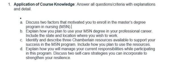 NR581NP Week 1 Discussion Success Strategies for Graduate Nursing Education