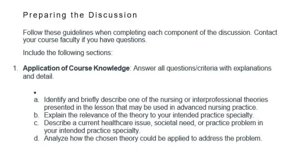 NR581NP Week 3 Nursing or Interprofessional Theories