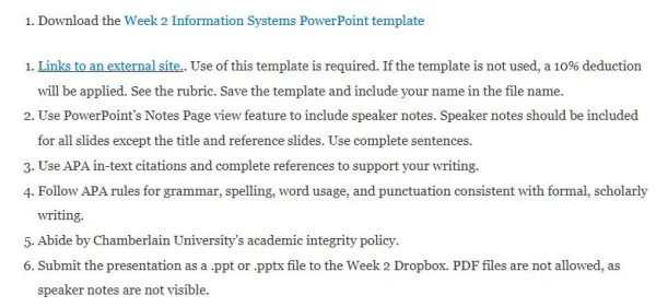 NR583NP Week 2 Assignment Information Systems Evaluation 