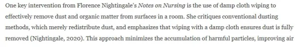 NR393 Week 2 Lessons from Nightingale’s Notes on Nursing