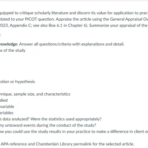 NR585NP Week 3 Collaboration Café Quantitative Scholarly Literature