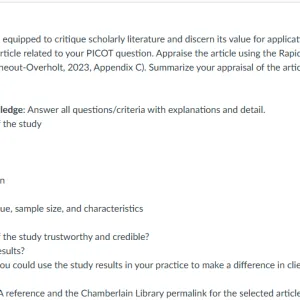 NR585NP Week 4 Collaboration Café Qualitative Scholarly Literature