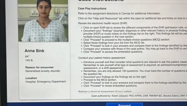 NR305 Week 6 iHuman Case Anna Sink