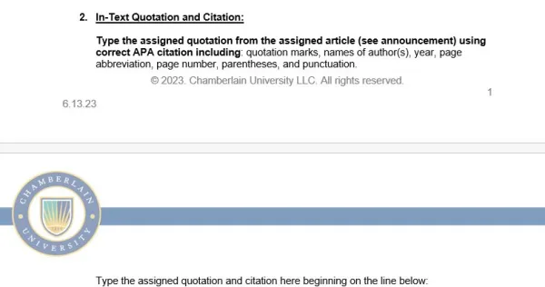 NR351 Week 4 Assignment Assigned Article Summary
