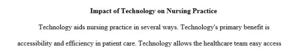 NR351 Week 6 Assignment APA Scholarly Writing Paper