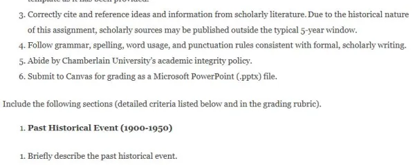 NR393 Week 4 Assignment Repeating History