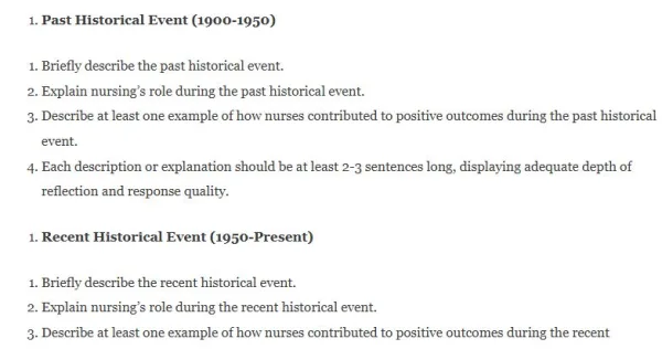 NR393 Week 4 Assignment Repeating History