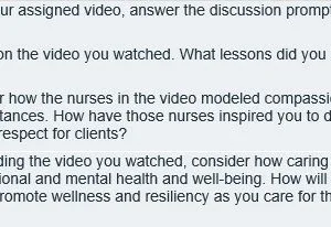 NR393 Week 5 Discussion Lessons on Compassion and Resilience