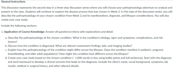 NR507 Week 5 Choose Your Own Pathophysiology Adventure Part 2 of 3