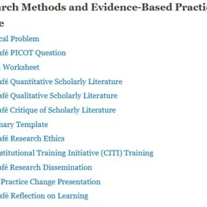 NR585NP Research Methods and Evidence-Based Practice for Advanced Nursing Practice