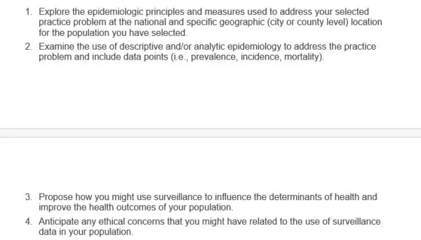NR717 Week 2 Discussion Epidemiology and Health Surveillance