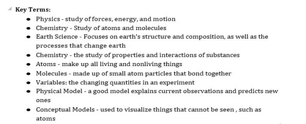 C165 Integrated Physical Sciences
