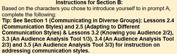 D268 Introduction to Communication Connecting with Others Task 1