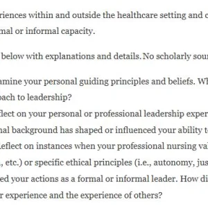 NR447 Week 1 Collaboration Café How Do You Lead.