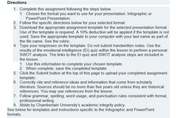 NR447 Week 4 Assignment Emotional Intelligence