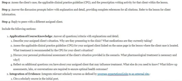 NR565 Week 5 Discussion CPG's Related to Endocrine Disorders