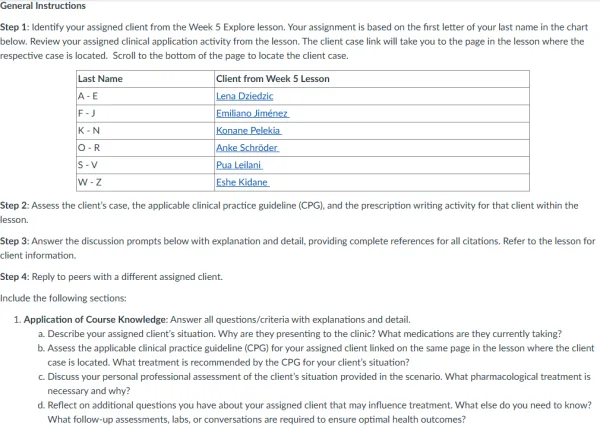 NR565 Week 5: Discussion CPG's Related to Endocrine Disorders