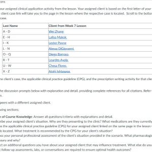 NR565 Week 7 Discussion CPG's Related to Gastrointestinal Conditions