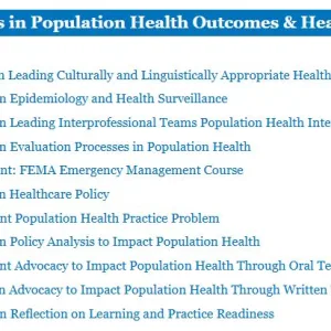 NR717 Concepts in Population Health Outcomes & Health Policy