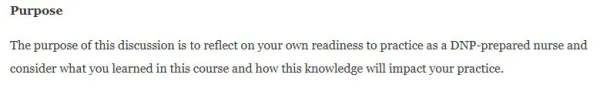 NR717 Week 8 Discussion Reflection on Learning and Practice Readiness