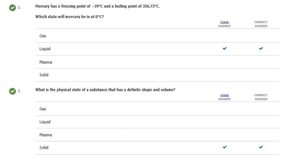 CHEM1001 Introduction to Chemistry PKGO Test