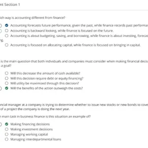 D076 Finance Skills for Managers