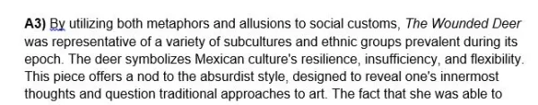 D198 Global Arts and Humanities Task 2