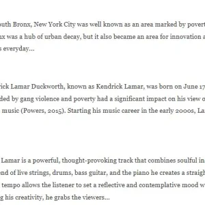 D198 Global Arts and Humanities Task 3 iv