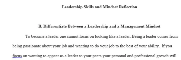 D218 Intrapersonal Leadership and Professional Growth Task 2