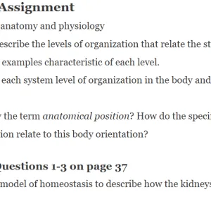 BIO105 Week 1 Assignment